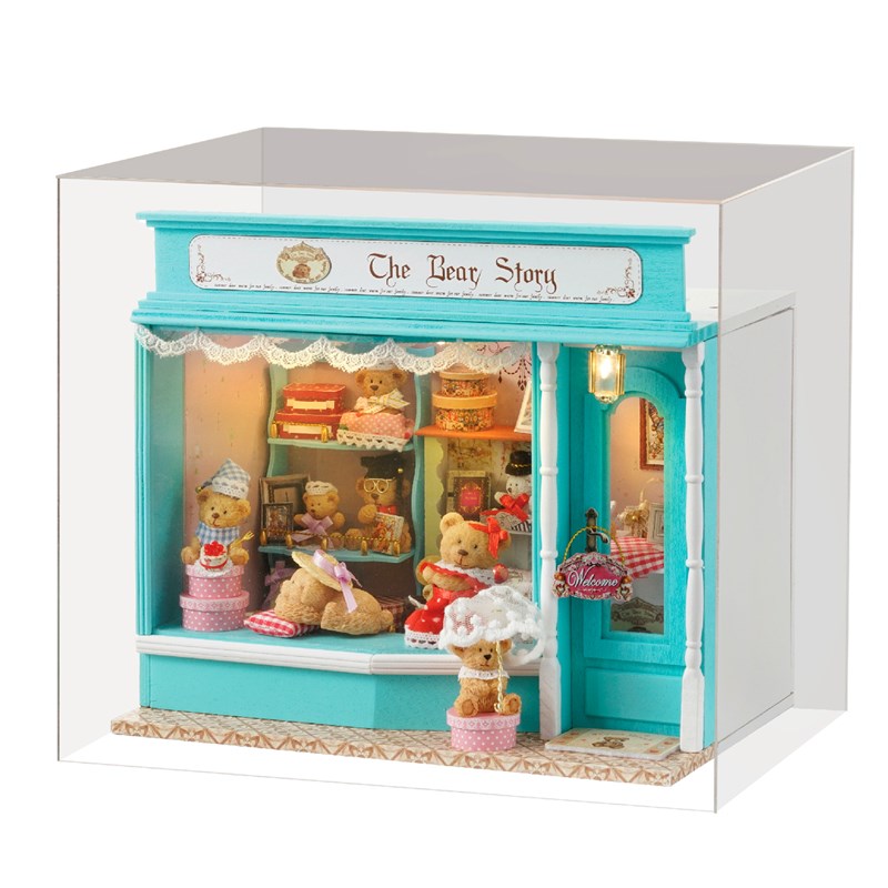 Magasin l'histoire de l'ours. Maquette 3d.