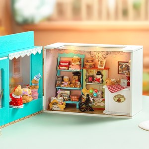 Magasin l'histoire de l'ours. Maquette 3d.