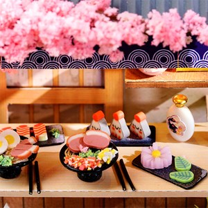 Collection coin du bonheur, maison des nouilles sakura. Maquette 3d.