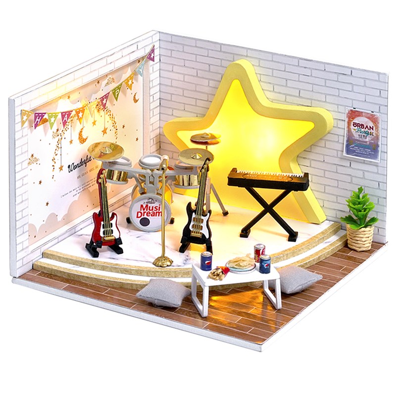 Maquette 3d year of the dream chaser, type de maison à deux murs.