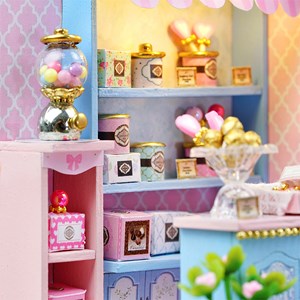 Collection coin de bonheur, caramel délicieux. Maquette 3d réaliste.