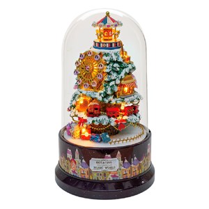 Paradis de neige. Maquette 3d réaliste avec beaucoup de détails.