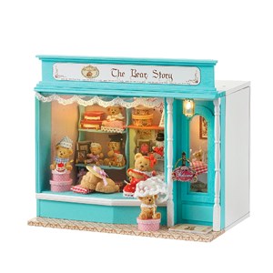 Boutique l'histoire de l'ours. Maquette 3d .