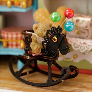 Boutique l'histoire de l'ours. Maquette 3d .