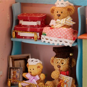 Boutique l'histoire de l'ours. Maquette 3d .