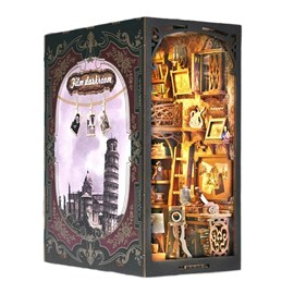 Chambre de développement. Book nook en bois, design 3d réaliste.