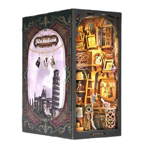 Chambre de développement. Book nook en bois, design 3d réaliste.