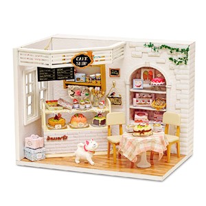 Magasin de bonbons journal des gâteaux, maquette 3d réaliste.