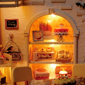 Magasin de bonbons journal des gâteaux, maquette 3d réaliste.