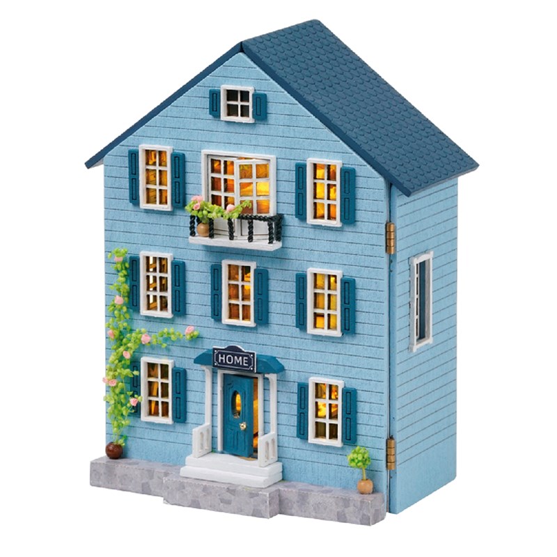 Mansion de l'encre. Maquette 3d avec design de panneau de porte ouverte.