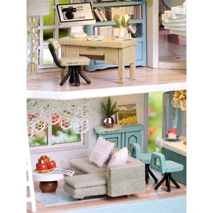 Mansion de l'encre. Maquette 3d avec design de panneau de porte ouverte.