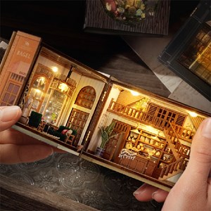 Collection cube fantastique, temps de bagel. Maquette pliable 3d réaliste.