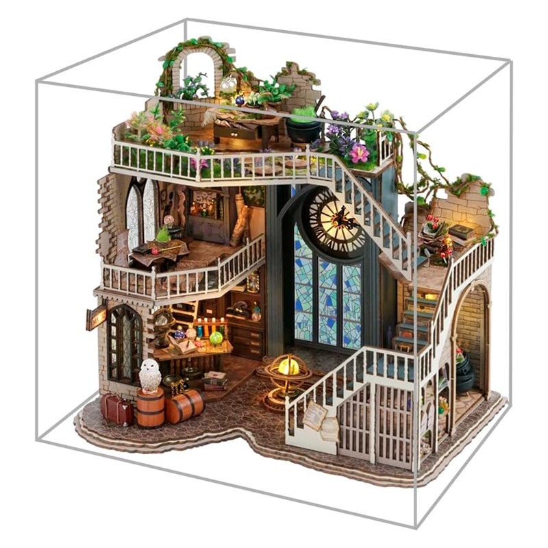 La maison magique. Maquette 3d réaliste avec beaucoup de détails.