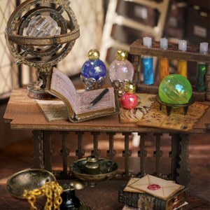 La maison magique. Maquette 3d réaliste avec beaucoup de détails.