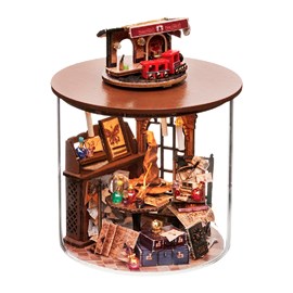 Collection bouteilles de rêve, temps magique. Maquette 3d réaliste.