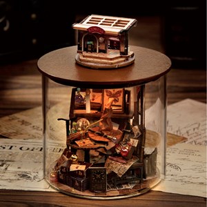 Collection bouteilles de rêve, temps magique. Maquette 3d réaliste.