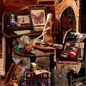 Collection bouteilles de rêve, temps magique. Maquette 3d réaliste.