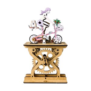 Maquette en bois 3d, avec mouvement mécanique design de passionnés.