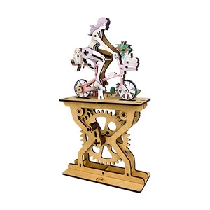 Maquette en bois 3d, avec mouvement mécanique design de passionnés.