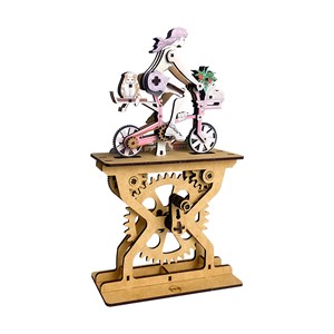 Maquette en bois 3d, avec mouvement mécanique design de passionnés.