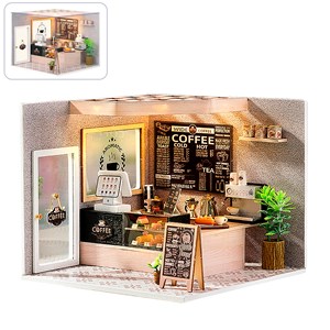 Cafétéria facile. Maquette 3d réaliste avec beaucoup de détails.