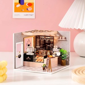 Cafétéria facile. Maquette 3d réaliste avec beaucoup de détails.