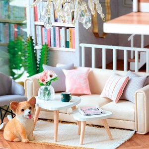 Maison temps lent. Maquette 3d réaliste avec de grands détails.