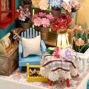 Ramasser la lumière entre les fleurs. Maquette 3d réaliste.