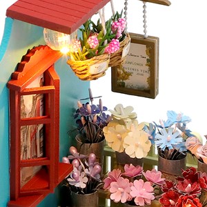 Ramasser la lumière entre les fleurs. Maquette 3d réaliste.