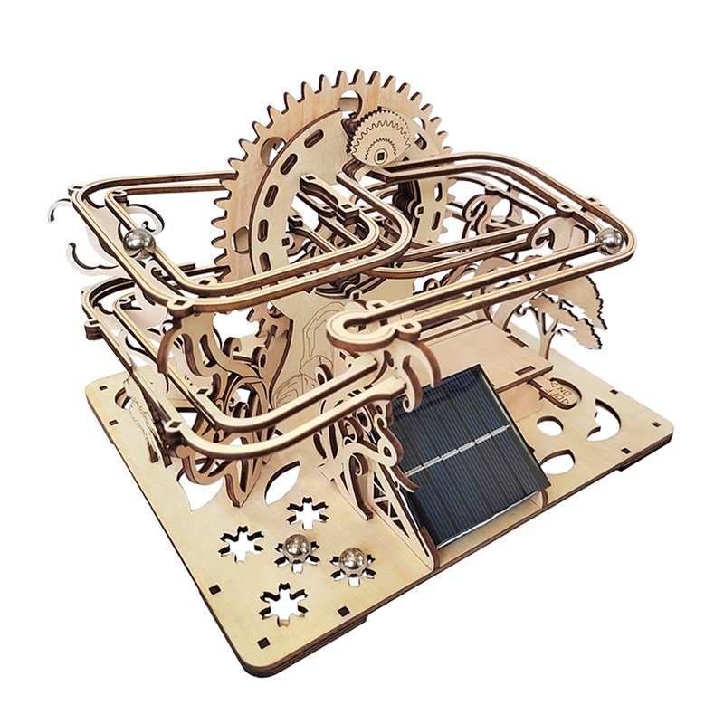 Maquette en bois 3d, avec mouvement mécanique design de labyrinthe à billes.