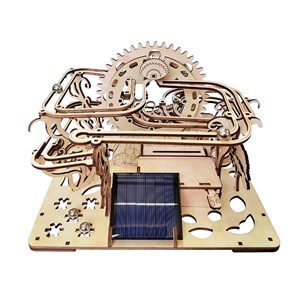 Maquette en bois 3d, avec mouvement mécanique design de labyrinthe à billes.