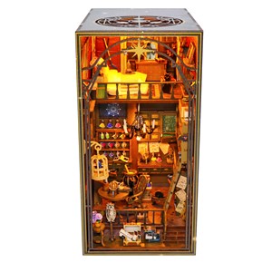 Maison magique mira. Coin lecture réaliste avec beaucoup de détails.