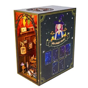 Maison magique mira. Coin lecture réaliste avec beaucoup de détails.