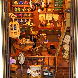 Maison magique mira. Coin lecture réaliste avec beaucoup de détails.