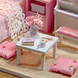 Chambre de la princesse du soleil. Maquette 3d, réaliste.