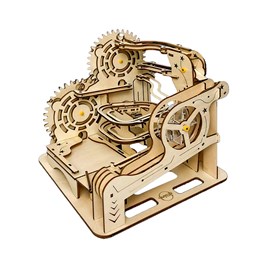 Maquette en bois 3d, avec mouvement mécanique.