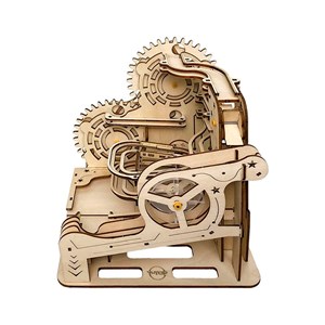 Maquette en bois 3d, avec mouvement mécanique.