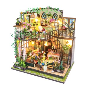 Maison de fleurs de darcy. Maquette 3d réaliste avec beaucoup.