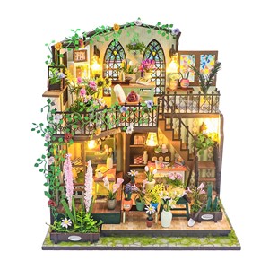 Maison de fleurs de darcy. Maquette 3d réaliste avec beaucoup.