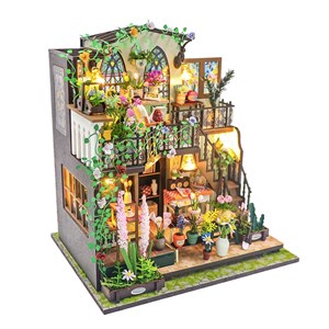 Maison de fleurs de darcy. Maquette 3d réaliste avec beaucoup.