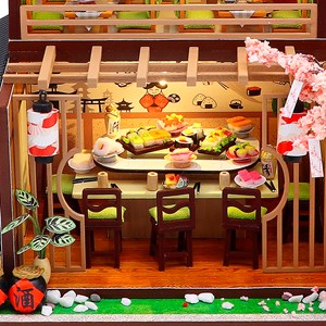 Restaurant de sushi yoshimoto. Maquette 3d réaliste.