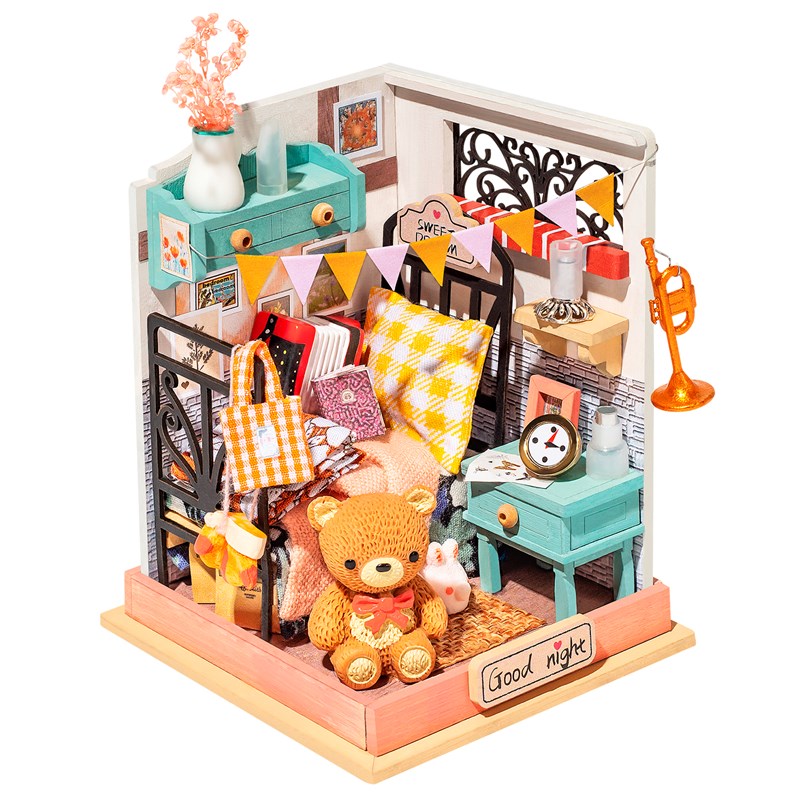 Sweet dream (chambre). Maquette de maison de poupées.