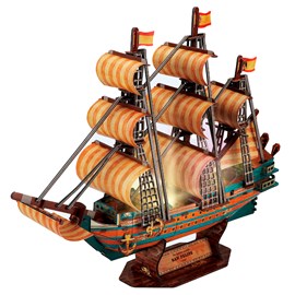 Puzzle 3d navire armada española san felipe avec lumières led.