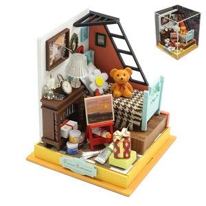 Chambre à coucher de rêve. Maquette 3d réaliste.