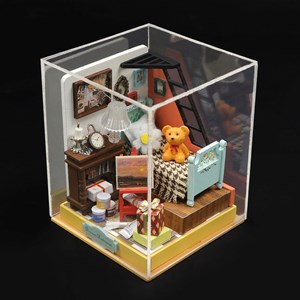 Chambre à coucher de rêve. Maquette 3d réaliste.