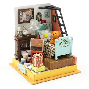 Chambre à coucher de rêve. Maquette 3d réaliste.