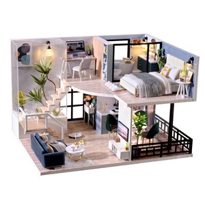 Duoplex temps accueillant. Maquette 3d réaliste.