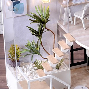 Duoplex temps accueillant. Maquette 3d réaliste.