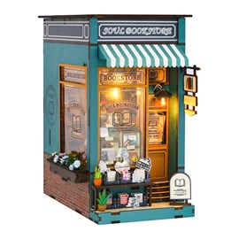 Bibliothèque alma. Coin lecture réaliste avec un grand détail.