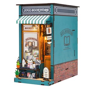 Bibliothèque alma. Coin lecture réaliste avec un grand détail.